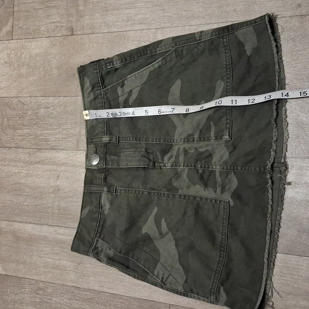 Womens Aeropostale Camo Twill High Rise‎ Mini Skirt - Picture 4 of 7